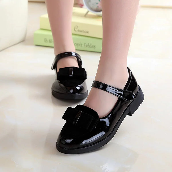 Bow Patent Leather Princess Shoes