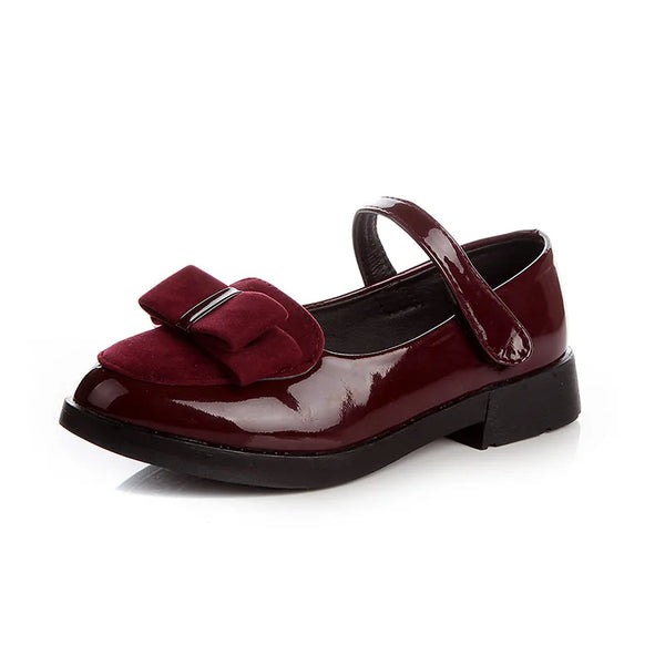 Bow Patent Leather Princess Shoes