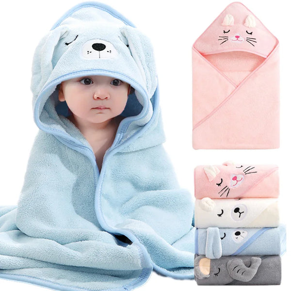 Hooded Animal Baby Bath Towel