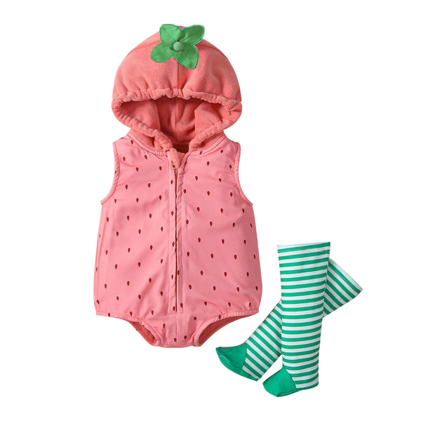 Newborn Sleeveless Hooded Jumpsuit